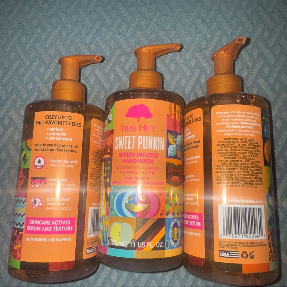 3 X Tree Hut Sweet Punkin Hand Wash 11 oz